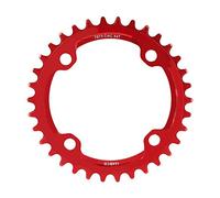 Keenso Monoplato de Bicicleta, 32/34/36/38T BCD 104 mm Plato para Bicicleta de Montaña(34T-Rojo) Bicicletas y Accesorios Bicicletas y Accesorios
