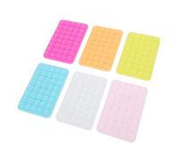 Keenso Monte de la Caja del Teléfono de la Copa de Succión de Silicona Fluorescente Universal para Espejo, Soporte de Agarre de Doble Cara Antideslizante para Todos los Teléfonos Celulares 6pcs