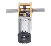 Keenso Motor DC -tahnrad Todo el Motor Reductor de Velocidad de Doble Eje de Metal para -Robots DC3V, Zinclegation