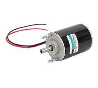 Keenso Motor de CC de Cepillo Magnético Permanente con un Gran Momento de Fuerza para Generador Pequeño, Motor de Velocidad de 12/24 V para Máquina de Envolver (12v3000 rev)