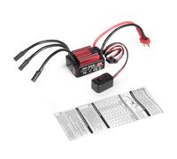 Keenso Motor sin Escobillas, Controlador de Velocidad Eléctrico ESC 35A RC sin Escobillas con Corte de bajo Voltaje y Protección contra Sobrecalentamiento, para Camiones de Recorrido (Enchufe en T