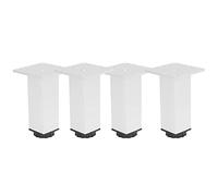 Keenso Muebles de Aleación de Aluminio, Patas de Gabinete, Resistente Al Desgaste, Accesorio de Muebles Ajustable para Sala de Estar, Cocina, 4 Uds. (Patas de Mueble cuadradas 120mm Color Oxidado)