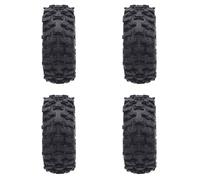 Keenso Neumáticos de Plástico RC, Mejora Ligera para Coche Trepador Axial SCX24 1/24, Juego de Neumáticos de Rueda RC con Agarre Mejorado para Aficionados