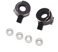 Keenso Nudillo de Dirección de Latón, Material de Latón de Primera Calidad, Diseño Liviano, 1 par de Dirección de Oruga RC para Oruga de Control Remoto SCX30 1/30