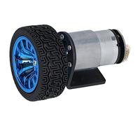 Keenso Operación Suave Conjunto de Motor de Codificador de 6 -mm -WaveKit con un Clamp/Holder para Robot de Automóvil Inteligente DC6V JGB37-520 (12RPM)