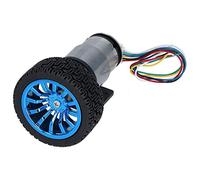 Keenso Operación Suave Conjunto de Motor de Codificador de 6 -mm -WaveKit con un Clamp/Holder para Robot de Automóvil Inteligente DC6V JGB37-520 (100RPM)