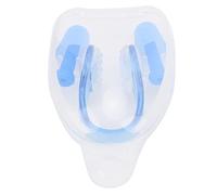 Keenso Oreja Toteros con el Clip del Clip de PC de Silicona Suave PC Impermeable para los Deportes de Buceo, Enchufes Atentados, Diseñados Ergonómicamente, 2 X Tapas Orejas1 X (BLUE)