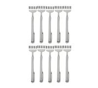 Keenso Pack de 10 Mini Rascador de Espalda Plegable Portátil de Acero Inoxidable Telescópico para Resolver Eficazmente Problemas de Picazón, Rascarse la Cabeza, la Espalda y las Piernas