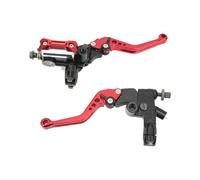 Keenso Palanca de Cilindro Maestro de Freno de 7 8 Pulgadas Palanca de Embrague de Freno de Motocicleta de Aluminio CNC con Depósito y Protector de Mano de Fibra de Carbono Kit de Manillar de 22 Mm