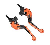 Keenso Palanca de Embrague de Freno de Motocicleta, Palanca de Embrague de Freno Ajustable Reemplazo de Aleación de Aluminio CNC para Tmax 530 2012-2019 (Orange)