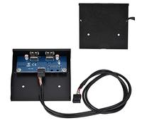 Keenso Panel frontal de disquete, USB 2.0, cableado de cobre estable de 9 pines, gran ajuste, diseño robusto, compatibilidad universal, fácil instalación con acabado de pintura para anfitriones de