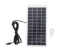 Keenso Panel Solar Célula de Cargador Solar Resistente a la Intemperie de Alta Eficiencia Portátil con Interfaz de CC para Semáforo 5W 12V