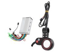 Keenso Pantalla del Controlador de Scooter, Panel LCD de Aluminio para Bicicleta Eléctrica con Retroiluminación de 3 Niveles, Controlador de Motor Universal sin Escobillas de 250 W/350 W para