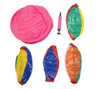 Keenso Pantalones de Abuelita Juego Al Aire, Juego de Patio de Pantalones de Abuela con Pelotas para Juegos de Reunión Familiar (Rosa roja)