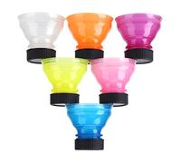 Keenso Paquete de 6 Tapas de Botellas Reutilizables con Clamp/Holder - Proteja su Bebida de los Insectos - Tapas para Latas de Bebidas