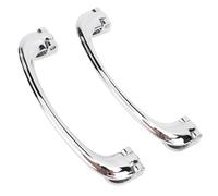 Keenso Par de Manijas de Puerta Interiores Manija de Puerta de Aluminio Cromado LWH106 Montaje de 120 Mm para Autos Clásicos MG Actualización de Reemplazo Interior