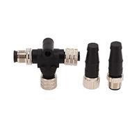 Keenso Para Conector en T NMEA 2000, Material ABS, Resistente Al Agua IP67 de 5 Pines, Ideal Para Redes Lowrance Simrad B G Navico