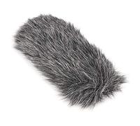 Keenso Parabrisas de Micrófono Profesional, Cubierta de Piel Sintética Suave, Protector de Parabrisas para GO, Reduce el Ruido, Gris 7,5"