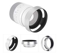 Keenso Parasol de Lente de Metal de 40,5 Mm con Color Plateado para Cámara, Control Eficaz del Reflejo, 2 Parasoles de Lente Altamente Duraderos para una Mejor Calidad de Imagen, Adecuado para