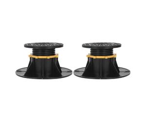 Keenso Patas de Soporte de Marco de Cama Ajustables, Resistentes para Muebles, 2 uds., Bases de Listones de Plástico Estabilizadoras de 70-110mm
