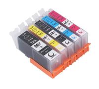 Keenso Patrón de Tinta 280 281 Cartuchos Largos y Lastideros -Kombi Pack para TS702 TR7520, Amplia Solicitud para Hospitales, Escuelas, Compañías Financieras de 5 X Patrón de Tinta (BK BK C M Y 5