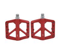 Keenso Pedal de bicicleta de montaña de fibra de nailon con eje de acero Cr-Mo de 9 16 pulgadas, 10 clavos antideslizantes y rodamientos autolubricantes para ciclistas que viajan en el camino
