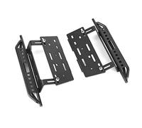 Keenso Pedal Lateral de Metal Placa de Pie de para Automóvil RC Axial 90046 SCX10 SCX10-ll, Metal Negro, 1 par de Pedales de Automóvil RC para Entusiastas de los Automóviles