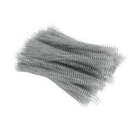 Keenso Peine Vertebral de Hoja 19 Mm de Diámetro 48 Dientes 4: 1 Kit de Juego de Tono para Bobina de Unión Espiral A4 100pc (SILVER)