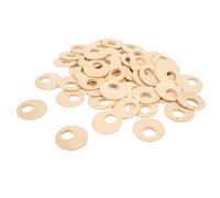 Keenso Pendientes de Madera en Blanco Durable Resistente Al Desgaste Fácil de Colorear para Hacer Bricolaje 50 Piezas Suministros de Fabricación de Joyas para Regalos o Decoración de Árboles de