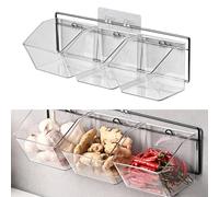 Keenso Pendientes de Pared multifuncionales: Contenedor de Almacenamiento para Pandillas de Cebolla -cocina Maximizada (Colgante horizontal)