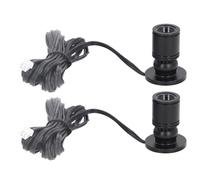 Keenso Pequeño regulable Mini LED spot 1 a 2 focos con atenuador para exhibición gabinete de joyería Porche, alimentación USB (luz cálida)