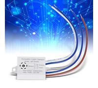 Keenso Pequeño y práctico interruptor de control de sonido y luz LED para lámparas, sensor de alto rendimiento de 5 piezas, apto para lámparas LED de techo, downlight, luz de superficie,