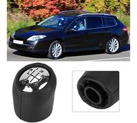 Keenso Perilla de Palanca de Cambios para Automóvil, Cabeza de Perilla de Palanca de Cambios ABS de 5 Velocidades o 6 Velocidades, Agarre Ergonómico de Fácil Instalación, Reemplazo Elegante para (6