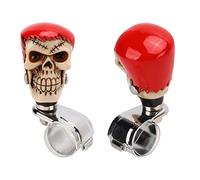 Keenso Perilla de Volante Giratoria Resina Metal 3 Cm para Coche (Pelo