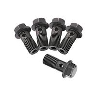 Keenso Perno banjo, pernos banjo de motocicleta para pinza de freno cilindro maestro y 10 arandelas (M10 × 1,25 mm