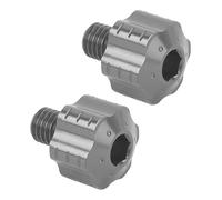 Keenso Pernos Adaptadores de Espejo Retrovisor de Motocicleta, Aleación de Aluminio CNC con Colorante Anodizado, Rosca de 8 Mm para Montaje de Espejo Retrovisor de Motocicleta (Color Ti)