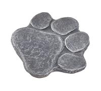 Keenso Piedra Conmemorativa de Huella de Perro, Resistente a la Intemperie, Monumento para Mascotas Grabado para Césped Al Aire Libre, Material (#1)