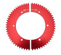 Keenso Piñón Dividido Universal, Piñón Trasero de Aleación de Aluminio de 35 Cadenas y 64 Dientes para Mini Bike Go Kart, con Ajuste de Relación de Engranajes de Fácil Instalación para