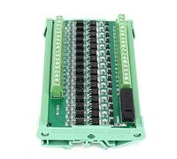Keenso Placa Amplificadora de Señal PLC de 16 Canales Relé de Aislamiento de Alta Velocidad para Proyectos de Automatización Diseño Compacto de 12-36 V CC