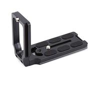 Keenso Placa de Liberación Rápida Profesional en Forma de L Placa Vertical Robusta para Cámara DSLR de Liberación Rápida para Benro Ballhead Arca-Swiss Tornillo de Montaje Estándar 1/4" de