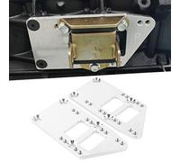 Keenso Placas de Intercambio de Motor LS, Soportes Adaptadores de Aluminio Billet 6061 Mecanizados CNC con 4 Posiciones Ajustables para Camaro Nova Chevelle Impala