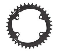 Keenso Plato de Bicicleta, BCD 96MM Ancho Estrecho 32T 36T 38T Plato Anillo de Cadena Simple para M6000 M7000 M8000(36T-Negro)