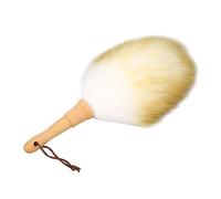 Keenso Plumero Lana Cordero, Cerdas Suaves Mango Madera, Cepillo Limpieza Multifuncional para Persianas y Piano de Mesa, Uso Doméstico para Hogar Músicos y Oficina