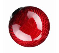 Keenso Pomo de Palanca de Cambios Cabezal de de Marchas Manual de Fibra de Carbono con Cuerpo de Metal y 3 Adaptadores Palanca de de Marchas Universal de 7 Mm, 9 Mm y 9 para Modificación del (rojo)