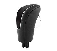 Keenso Pomo de Palanca de Cambios, de Palanca de Transmisión Automática de Plástico, Negro y Plateado para MK1 BLK, Fácil Instalación, Reemplazo de Ajuste Directo para Conducción Diaria