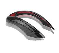 Keenso Pomo de palanca de cambios, interior del coche, fibra de carbono, marco de palanca de cambios, decoración para Stelvio/Giulia Accesorios