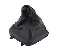 Keenso Pomo para palanca de cambios de coche, funda de piel sintética de repuesto para Tran-sit MK7, color negro