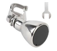 Keenso Pomo para Volante, de Acero Inoxidable 316, Acabado Pulido, con Cómodo Agarre Esférico para Barcos, Yates, Camiones y automóviles.