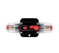 Keenso - Portafusibles de reinicio de circuito para coche, barco, caja de fusibles, impermeable para protección del sistema, 12V-24V 50A 60A 80A 100A