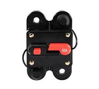 Keenso - Portafusibles de reinicio de circuito para coche, barco, caja de fusibles, impermeable para protección del 12V-24V 50A 60A 80A 100A